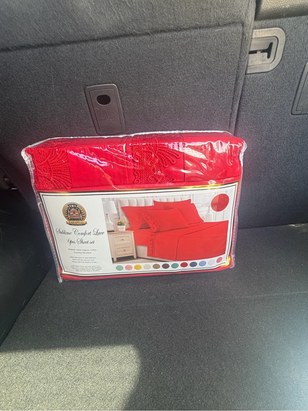 Red Bed Sheet Set - [Brand Not Visible] Plush Comfort Bedding